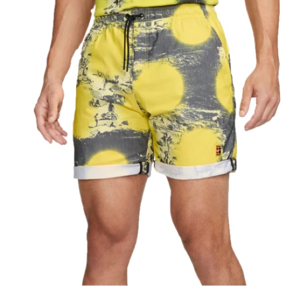 NEW without tag Men’s  Nike Court Heritage 6 Inch Printed Tennis Short